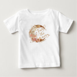 Camiseta De Bebé Dos años, el chica rosa dorado de la luna
