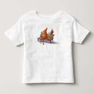Camiseta De Bebé Dos ardillas