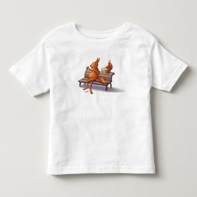 Camiseta De Bebé Dos ardillas (Anverso)