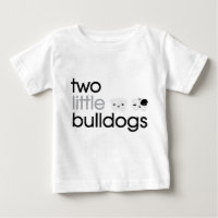 'Dos Bulldoges pequeños jumpsuit para bebés