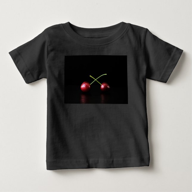 Camiseta De Bebé Dos cerezas iccna (Anverso)
