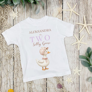 Camiseta De Bebé Dos Chicas burdos y burdos, ropa de segundo cumple