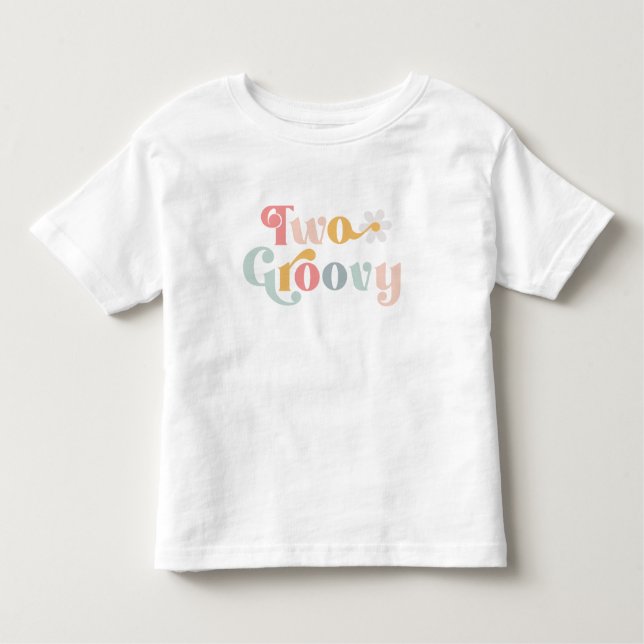 Camiseta De Bebé Dos cumpleaños de Groovy (Anverso)