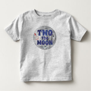 Camiseta De Bebé Dos cumpleaños lunar