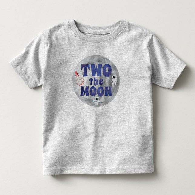Camiseta De Bebé Dos cumpleaños lunar (Anverso)