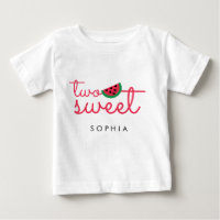Dos dulces 2º cumpleaños sandía de bebé T-Shirt