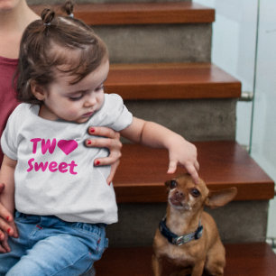 Camiseta De Bebé Dos dulces 2 cumpleaños