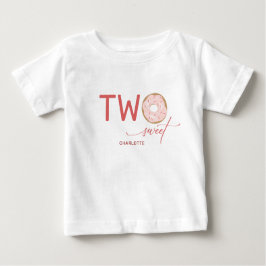 Camiseta De Bebé Dos dulces Chicas de Donut Rocido Rosado Segundo C