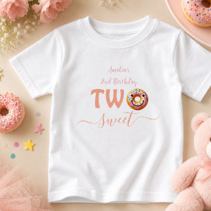 Camiseta De Bebé Dos dulces donuts fiesta del segundo cumpleaños