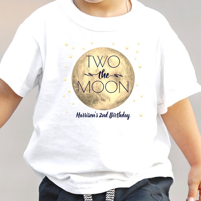 Camiseta De Bebé Dos El Segundo Cumpleaños De La Luna (Subido por el creador)