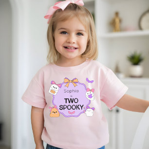 Camiseta De Bebé Dos Fantasmas Fantasma Halloween Cumpleaños