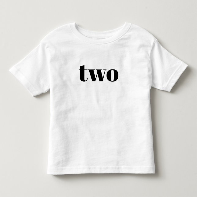 Camiseta De Bebé Dos - Feliz cumpleaños a los niños pequeños (Anverso)