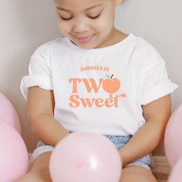 Camiseta De Bebé Dos Fiestas de segundo cumpleaños con fruta dulce