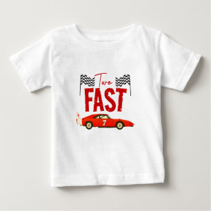Camiseta De Bebé Dos Fiestas del segundo cumpleaños de Fast Race Ca