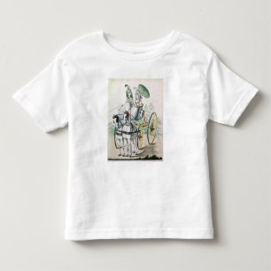 Camiseta De Bebé Dos jovencitas en batas de calico