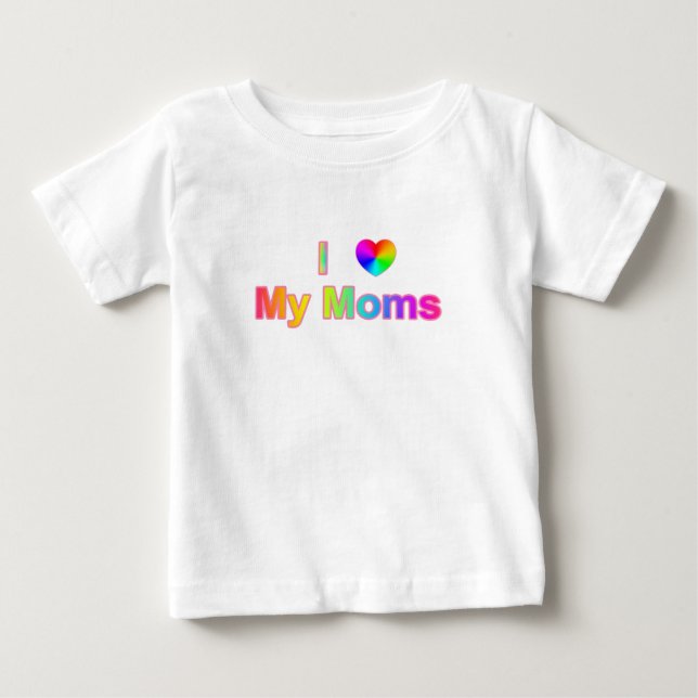 Camiseta De Bebé Dos mamás (Anverso)