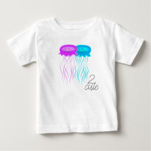 Camiseta De Bebé Dos medusas Personalizados