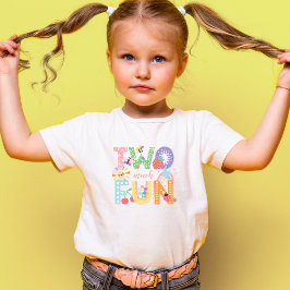 Camiseta De Bebé Dos mucho Diversión, Pastel Primavera Dos años de