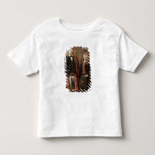 Camiseta De Bebé Dos niños (Anverso)