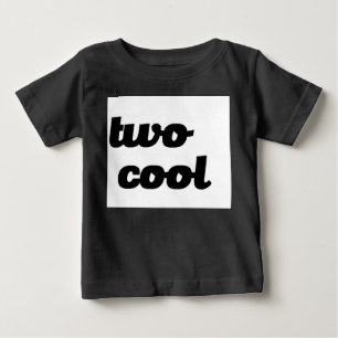 CAMISETA DE BEBÉ DOS NIÑOS DIVERTIDOS DEMASIADO FRESCOS DEL