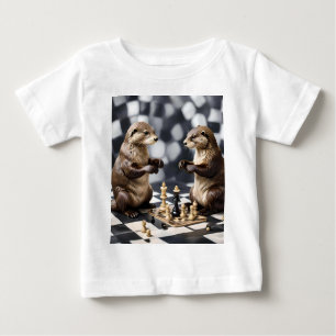 Camiseta De Bebé Dos Otras Jugando Ajedrez,