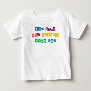 Camiseta De Bebé Dos padres son mejor que uno