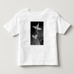 Camiseta De Bebé Dos palmeras infrarrojas.