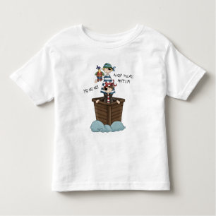 Camiseta De Bebé Dos Piratas En Barco Pirata Con Loro
