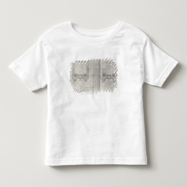 Camiseta De Bebé Dos planes para el primer proyecto para el Louvre (Anverso)