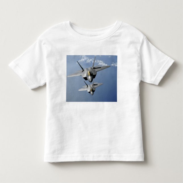Camiseta De Bebé Dos raperos F-22 sobrevuelan el Océano Pacífico (Anverso)