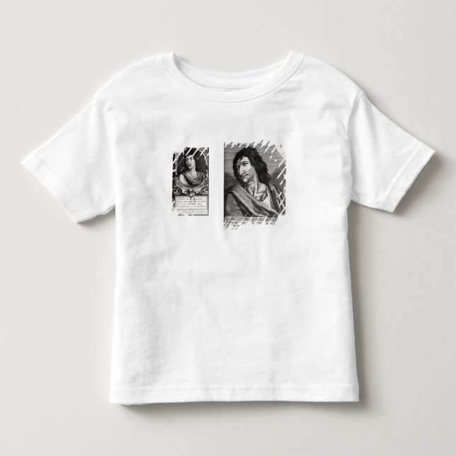 Camiseta De Bebé Dos retratos de Savinien Cyrano de Bergerac (Anverso)