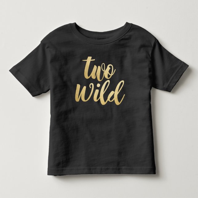 Camiseta De Bebé Dos salvajes Chicas de camisas de cumpleaños (Anverso)