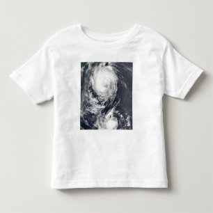 Camiseta De Bebé Dos sistemas del tifón que se acercan al Extremo