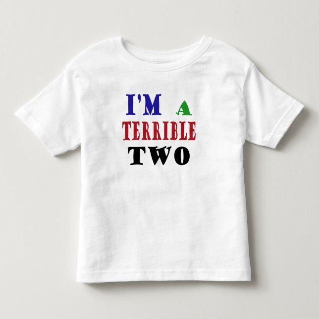 Camiseta De Bebé ¡DOS terribles! (Anverso)