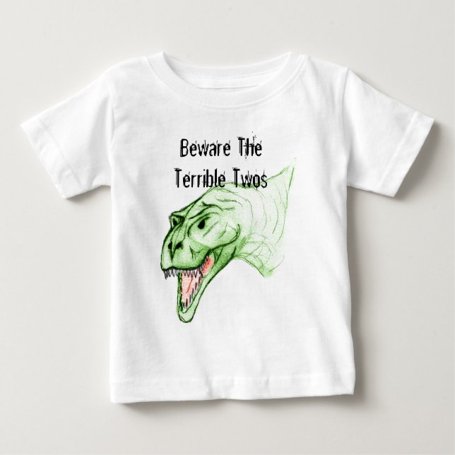 Camiseta De Bebé Dos terribles Grumposaurus (Anverso)