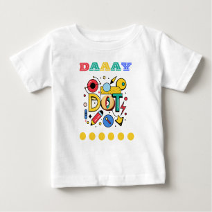 Camiseta De Bebé Dot Day, un diseño divertido para tu pequeño artis