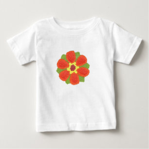 Camiseta De Bebé Dotty Flower Gerber Cotton