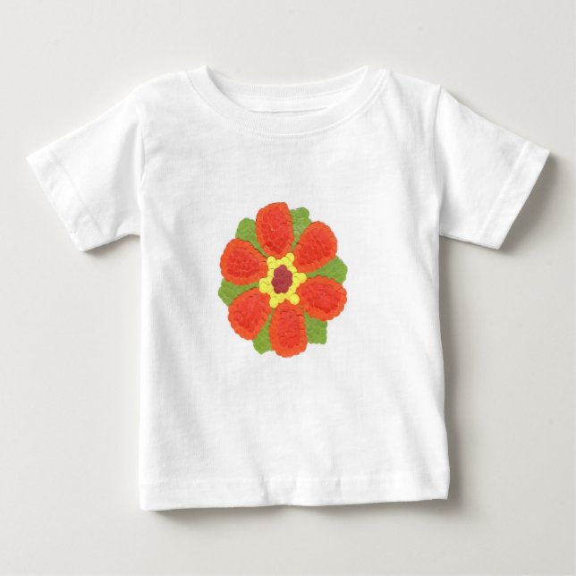 Camiseta De Bebé Dotty Flower Gerber Cotton (Anverso)