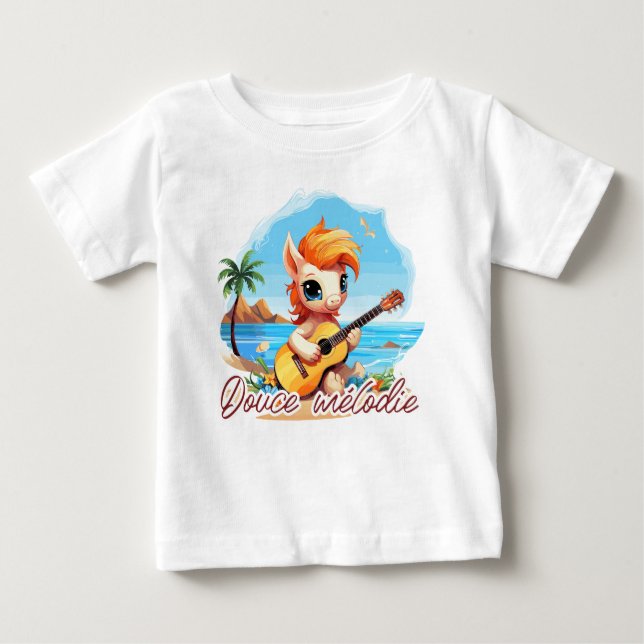 Camiseta De Bebé Douce mélodie (Anverso)