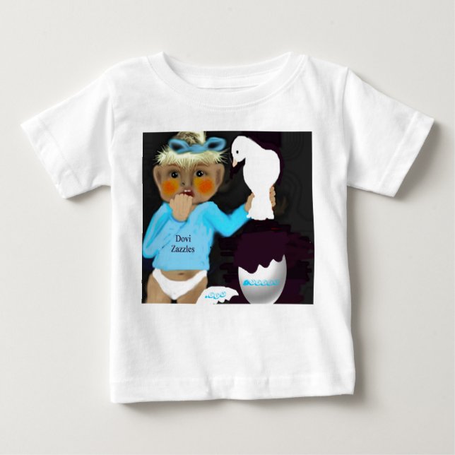 Camiseta De Bebé Dovi Zazzles (Anverso)