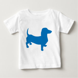 Camiseta De Bebé Doxie azul, Dachshund