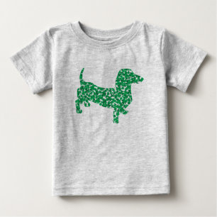 Camiseta De Bebé Doxie-in-Shamrocks