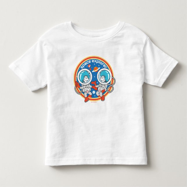 Camiseta De Bebé Dr. Seuss | Cadet One Cadet Two Space Explorer (Anverso)
