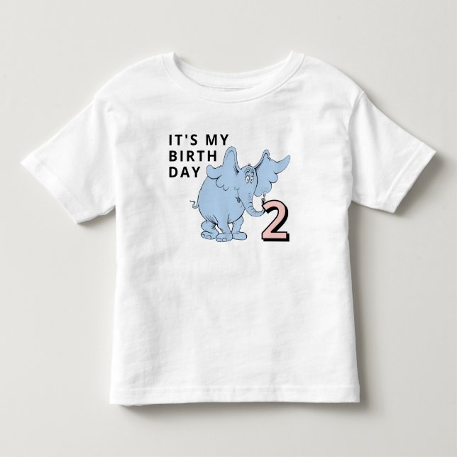 Camiseta De Bebé Dr. Seuss Character Confetti | Cumpleaños de los n (Anverso)