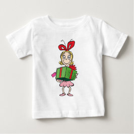 Camiseta De Bebé Dr. Seuss | Cindy-Lou Who - Holding Present