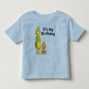 Camiseta De Bebé Dr. Seuss   Cumpleaños de invierno del Grinch