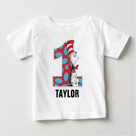 Camiseta De Bebé Dr. Seuss | Gato en el Sombrero Cumpleaños 1