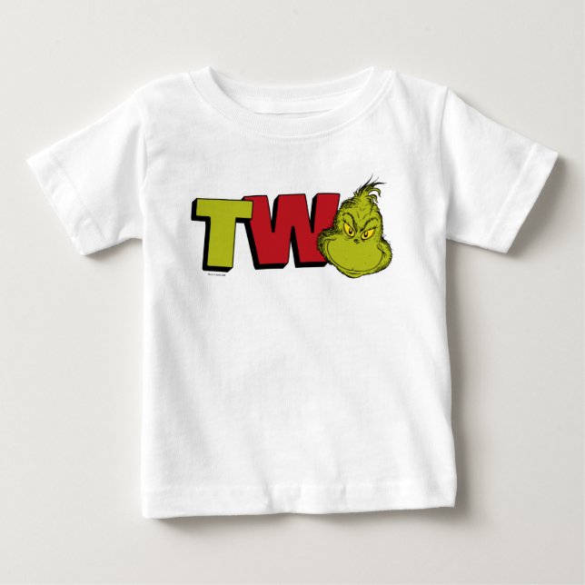 Camiseta De Bebé Dr. Seuss | Grinch Cumpleaños 2 - Dos (Anverso)