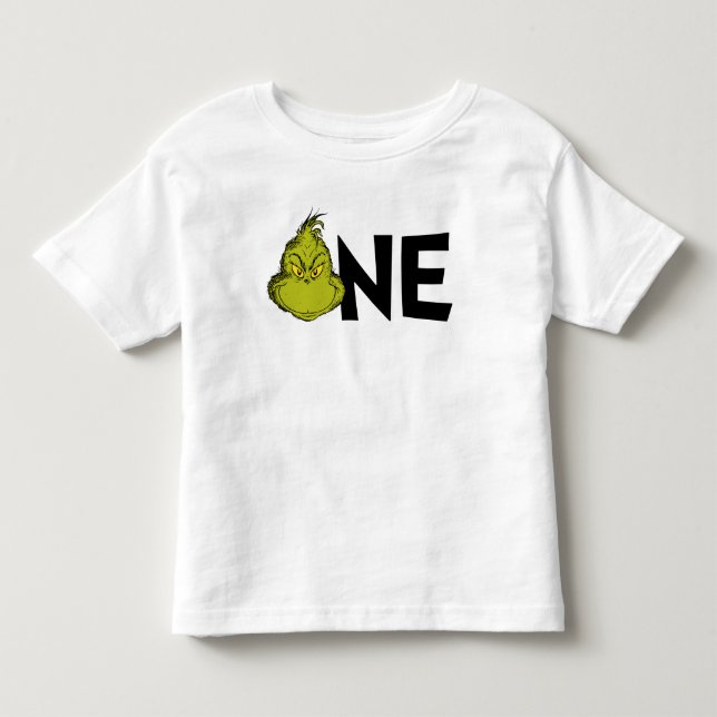 Camiseta De Bebé Dr. Seuss | Grinch Invierno Cumpleaños 1 (Anverso)