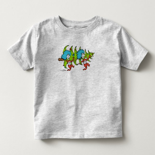 Camiseta De Bebé Dr. Seuss | Grinch | Navidades de Thing One Thing (Anverso)